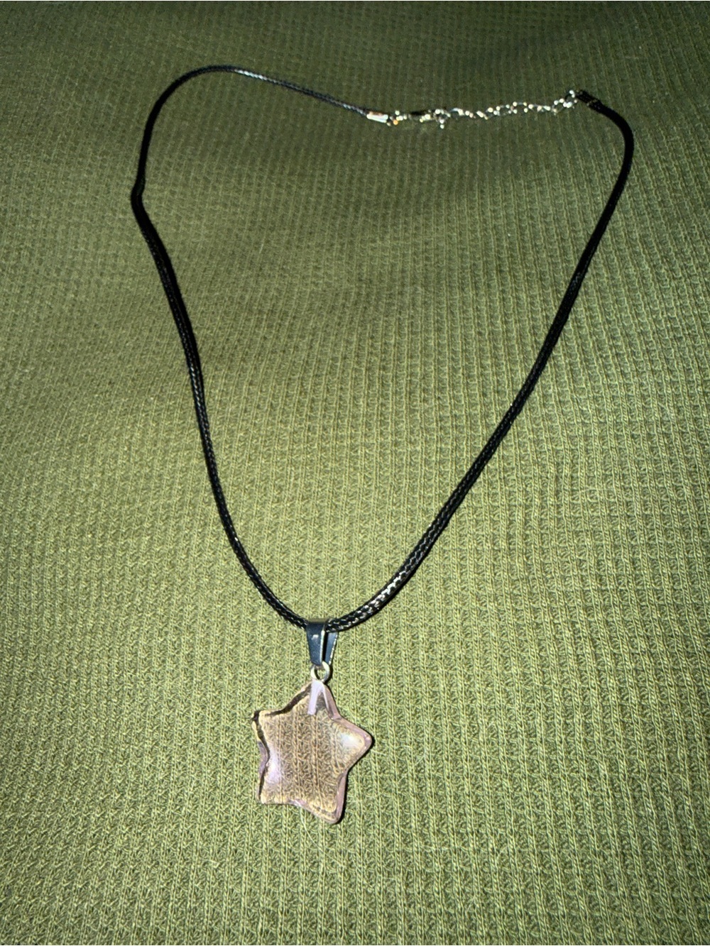 Star Pendant Necklace in Iridescent Pink - Women Jewelry